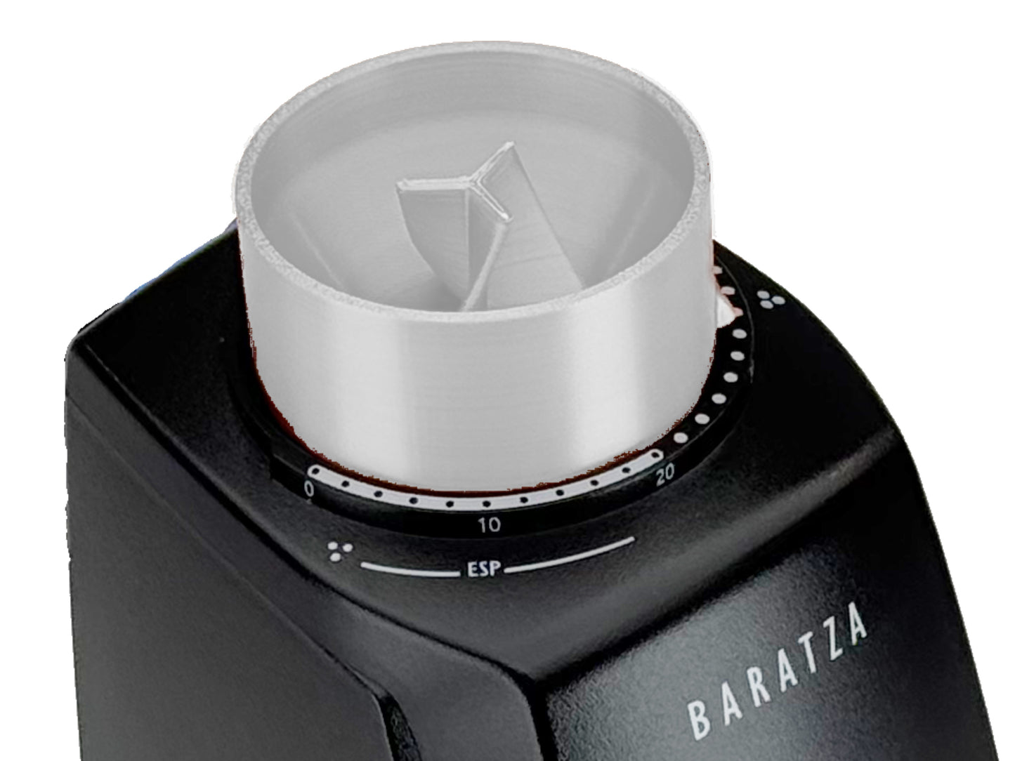 Single dose hopper + dosing cup for Baratza Encore ESP grinder